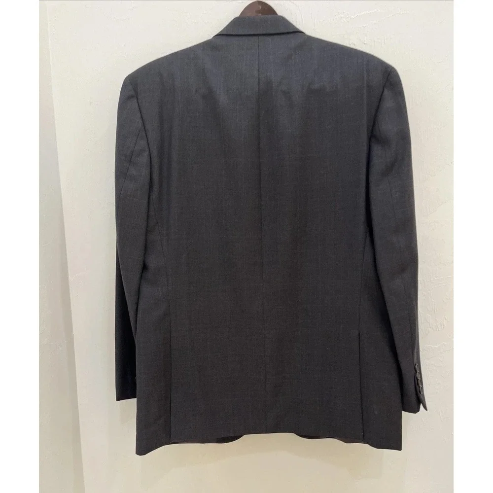 Lauren Ralph Lauren Blazer Men 42R Gray Good 100% Wool‎ 2-Button Sport Coat